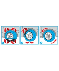 COPPIA DI CALZE DA NEVE PER AUTO SNOWDRIVE "SD54" - 17140